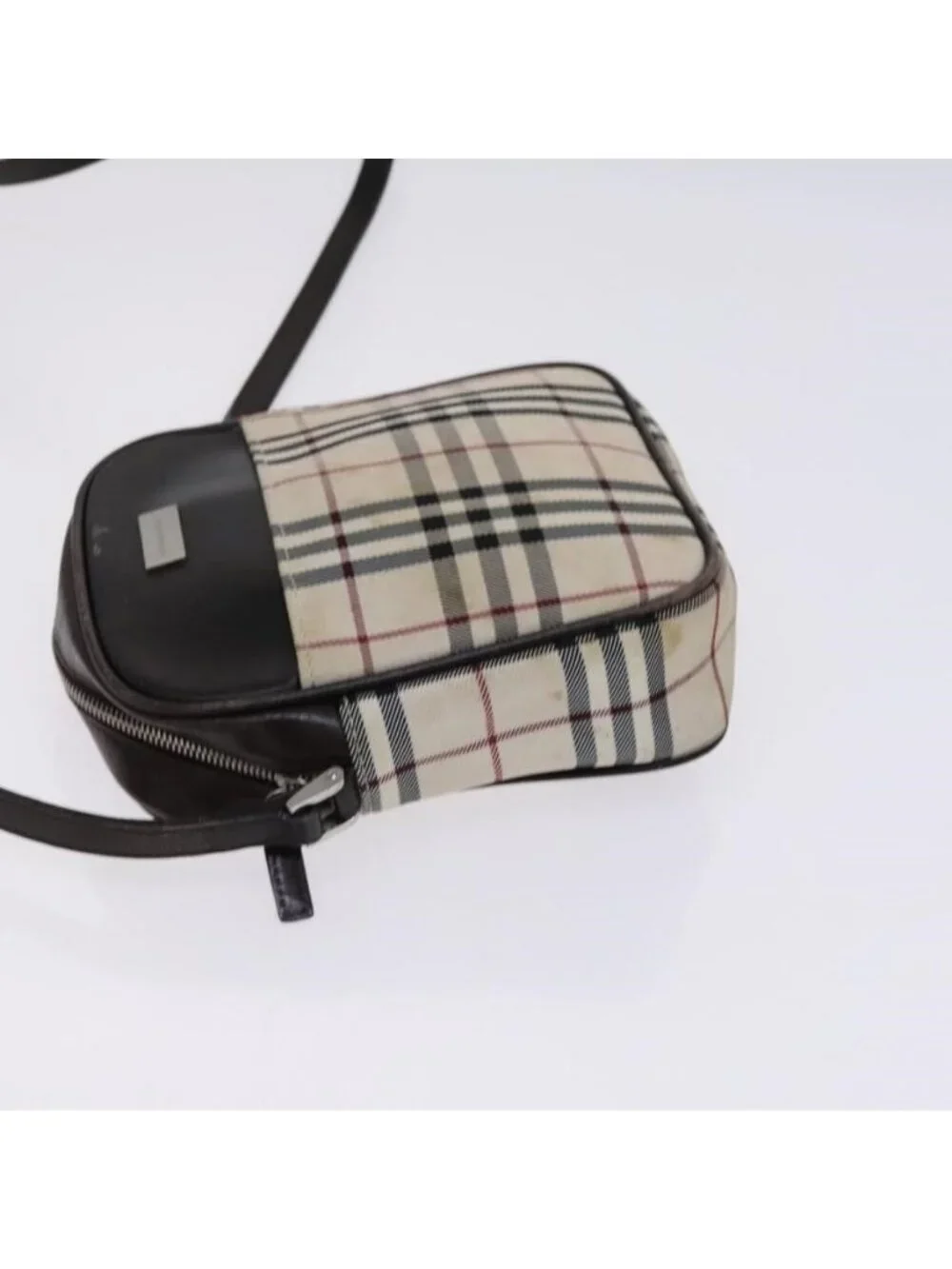 Authentic BURBERRY Nova Check Shoulder Bag Canvas Beige - Picture 11 of 16